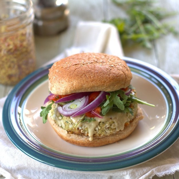 Roasted Garlic Artichoke Burgers