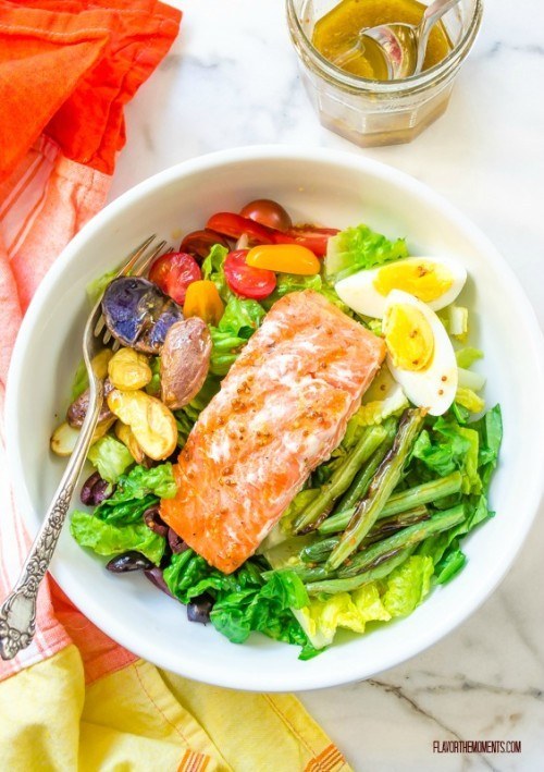 Grilled Salmon Nicoise Salad