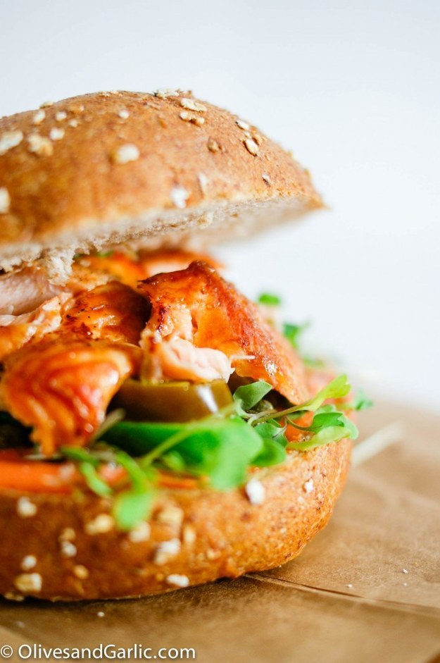 Zesty Salmon Sandwich