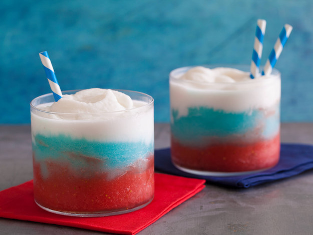 Fireworks Red, White and Blue Daiquiris