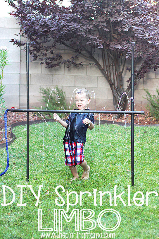 Combine the fun of a sprinkler with a game of limbo for fun at all ages (and heights).