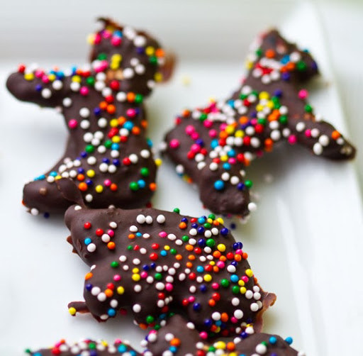 Chocolate-Covered Animal Cookies