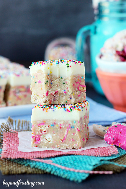 Circus Animal Cookie Dough Truffle Bars