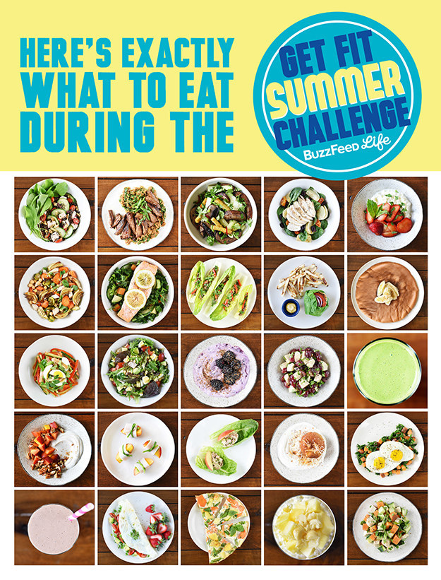 We also created 25 super healthy new recipes you can mix and match to fit your health and fitness goals throughout the month-long challenge.