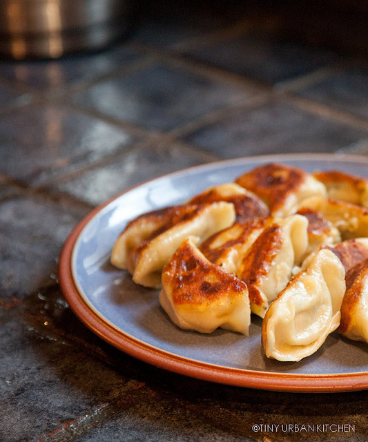 Chive and Pork Potstickers (Gou Tie)