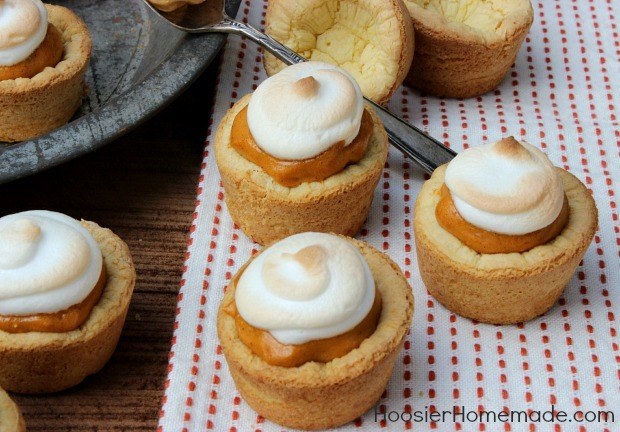 Pumpkin mousse tastes great inside an easy crust made with BOXED CAKE MIX.