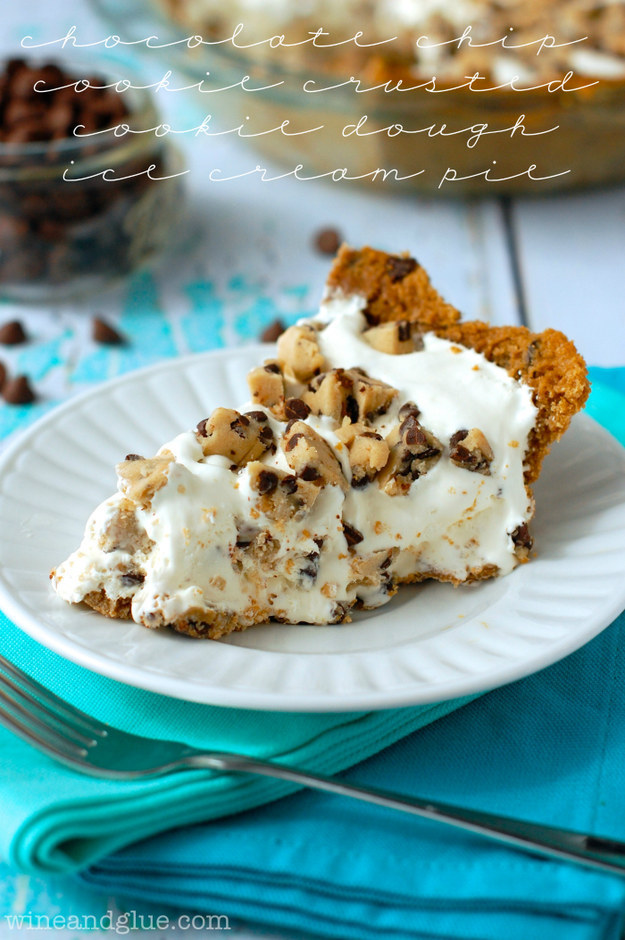 Obviously, the only acceptable crust for a cookie dough ice cream pie is COOKIES.