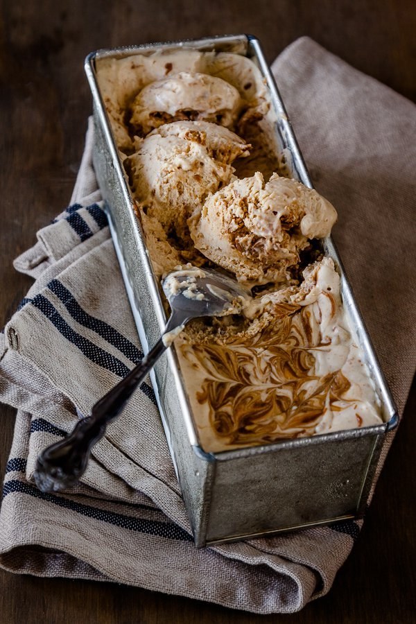 No-Churn Caramelized White Chocolate Ice Cream
