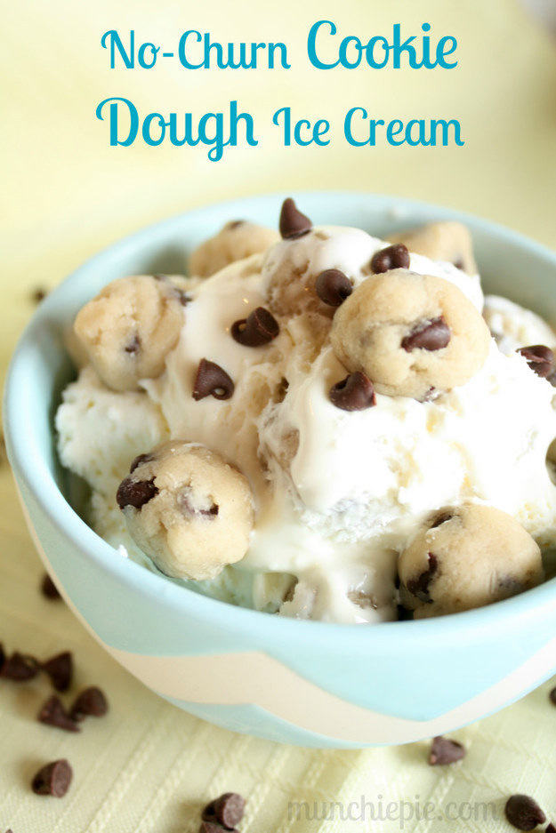 No-Churn Cookie Dough Ice Cream