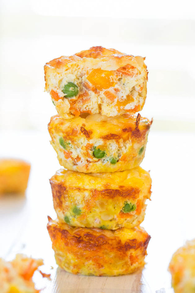100-Calorie Vegetable-and-Cheese Egg Muffins