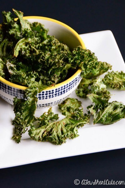 Spicy Baked Kale Chips