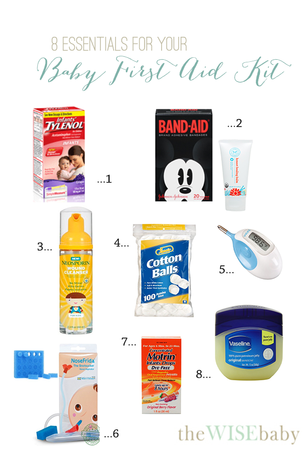 This baby first aid kit with the essentials: