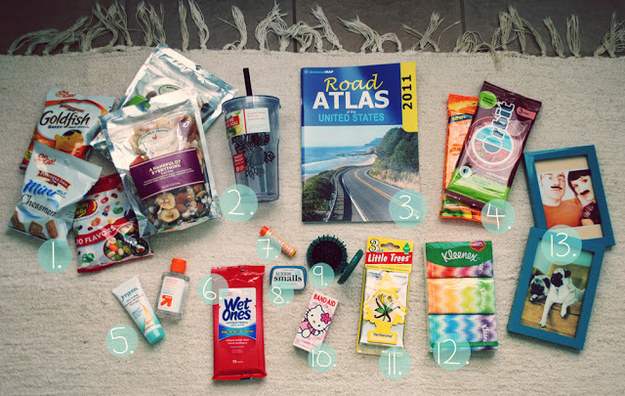 This road trip survival pack for antsy passengers.