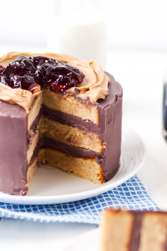 PB &amp; J Cake
