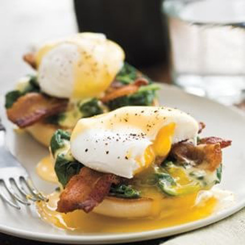 Lemony Eggs Florentine