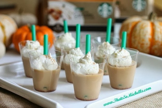 Pumpkin Spice Latte Jell-O Shots