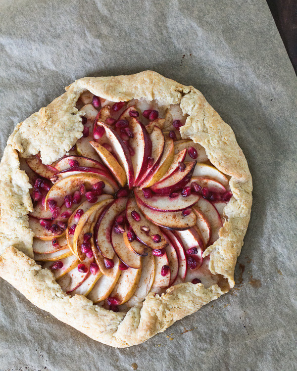 Apple Pomegranate Galette