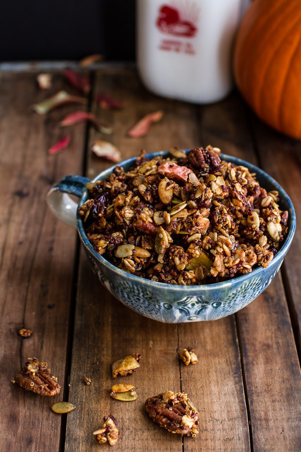 Brown Butter Pecan and Maple Quinoa Granola