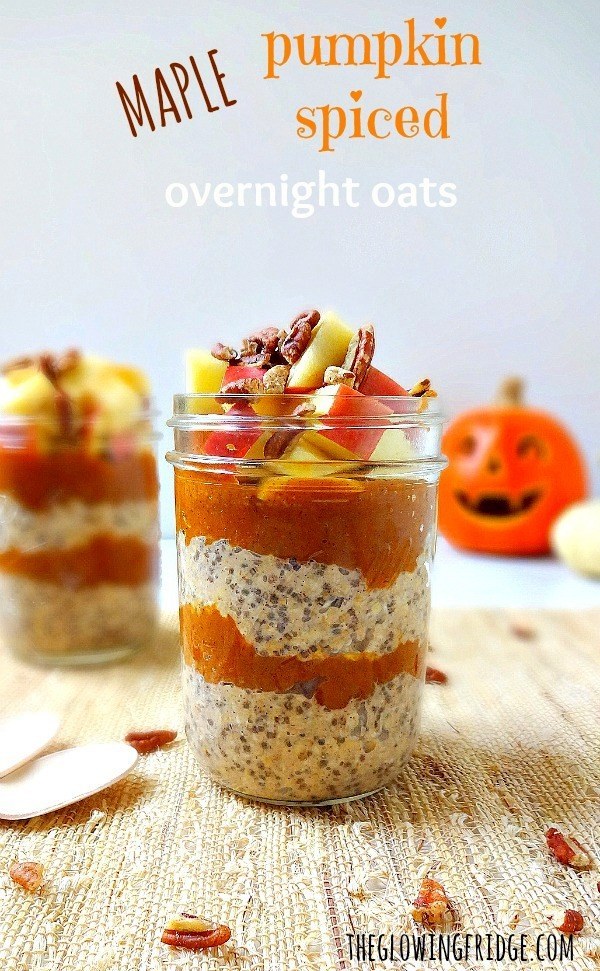 Maple Pumpkin Spiced Overnight Oats