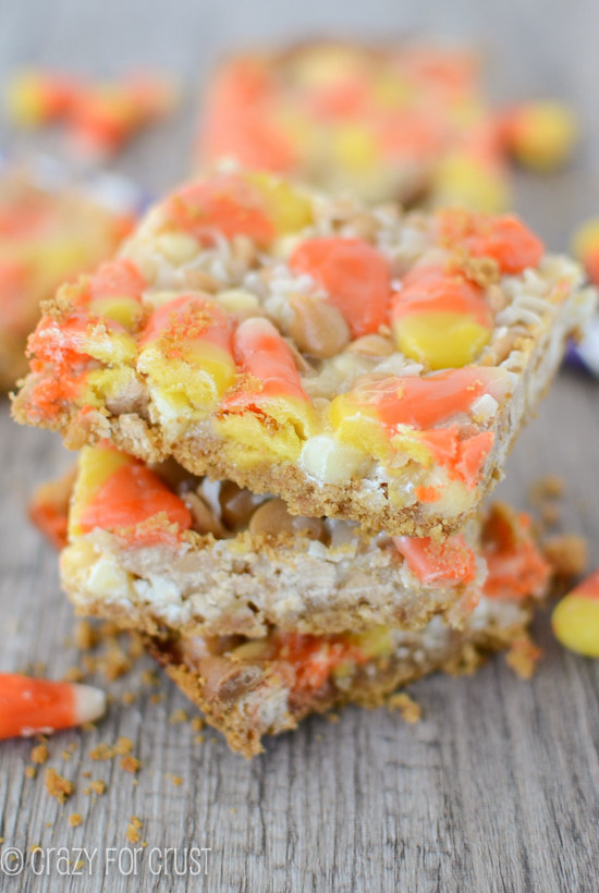 Candy Corn Magic Bars