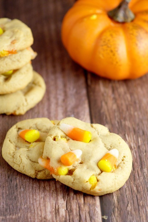 Peanut Butter Candy Corn Cookies