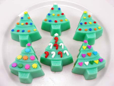 Christmas Tree Grasshopper Jell-O Shots