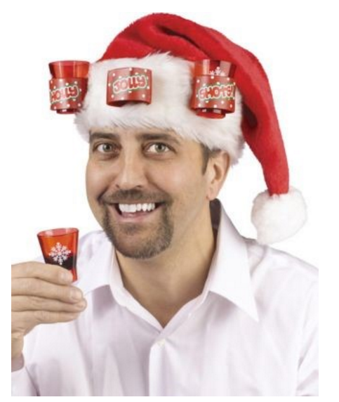 Now all you need is this shot glass Santa hat: