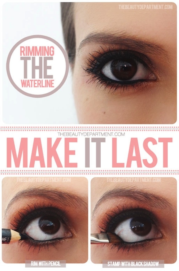 Keep your waterline eyeliner from running or disappearing during the day.