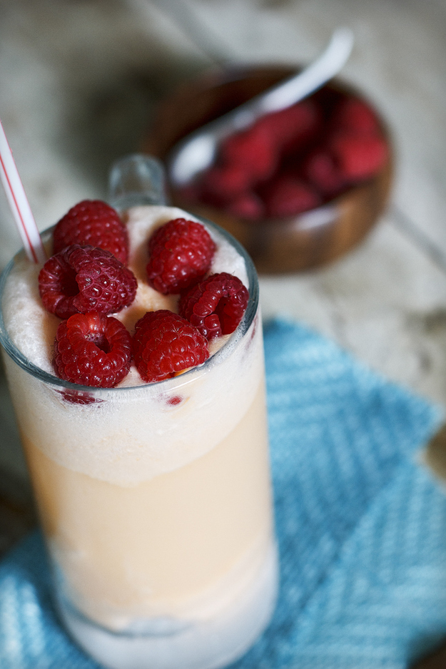Ice cream floats are strong enough to support the weight of both berries and of emotional trauma.