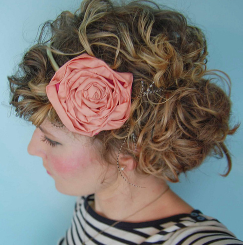 Fabric Flower Headband