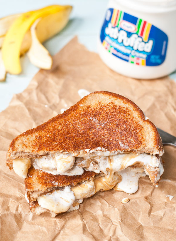 Toasted Fluffernutter Sandwich